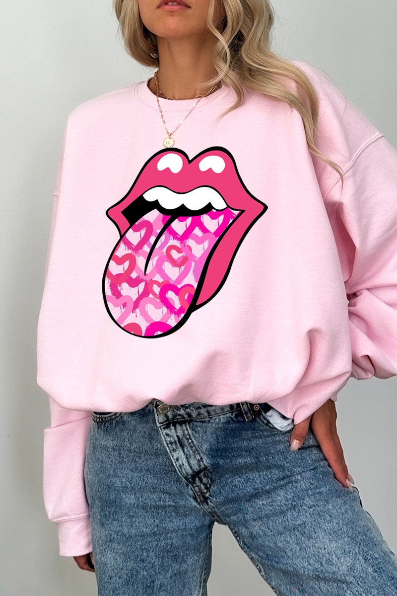 Heart Rolling Stone Crew Neck