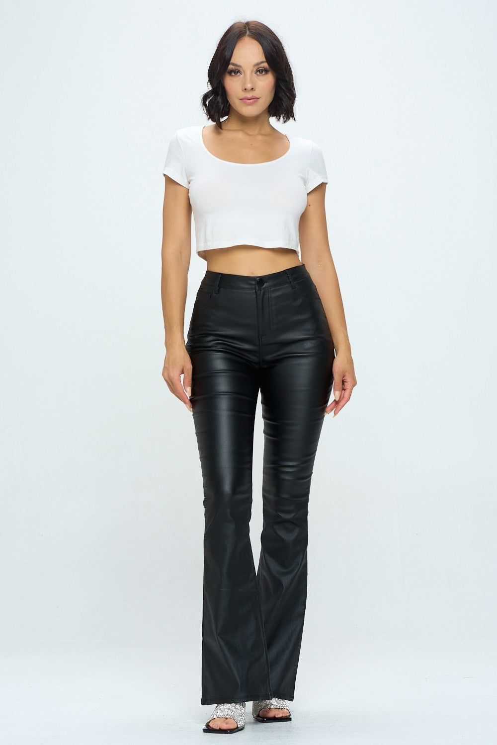 Pleather Wide Legged-Pants