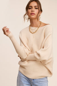 Pretty In Pink Off The Shoulder Sweater