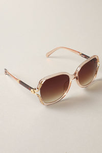 Leopard Frame Detailed Square Shape Sunglass