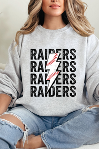 Raiders Baseball Strike Crew Neck