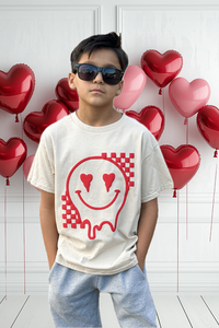 Dripping Heart Eyes Smiley Face Tee