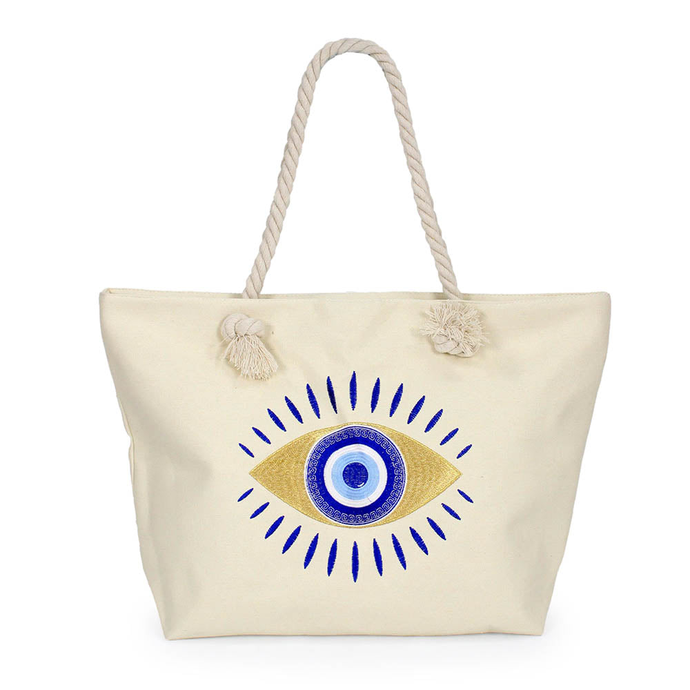 Evil Eye Beach Bag / Tote Bag