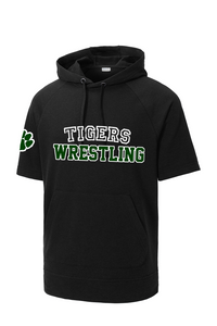 Adult Tiger Wicking Fleece Short Sleeve Hooded Pullover