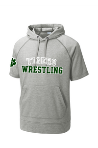 Adult Tiger Wicking Fleece Short Sleeve Hooded Pullover