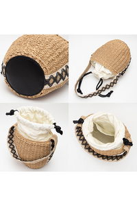 Straw Rope Bucket Bag / Crossbody Bag