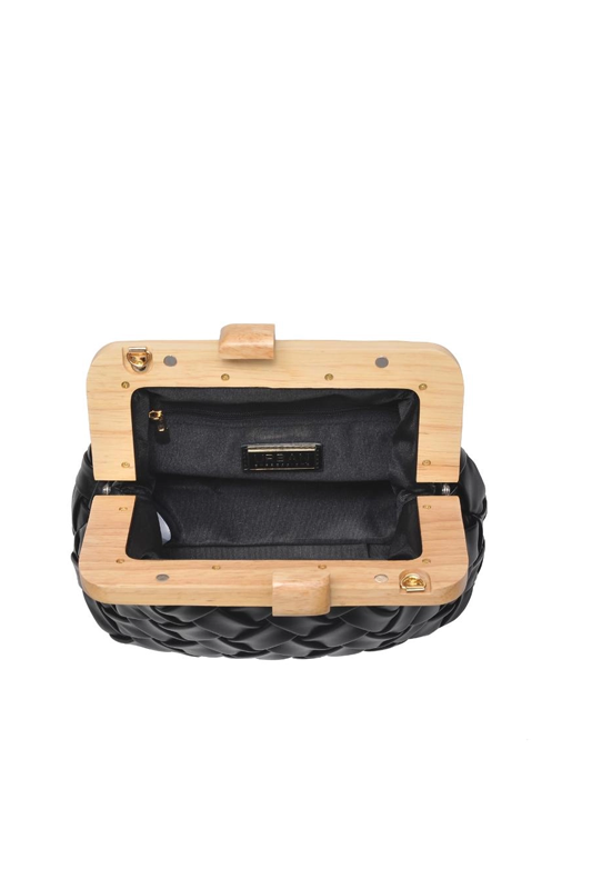 Woven WOODEN Clutch