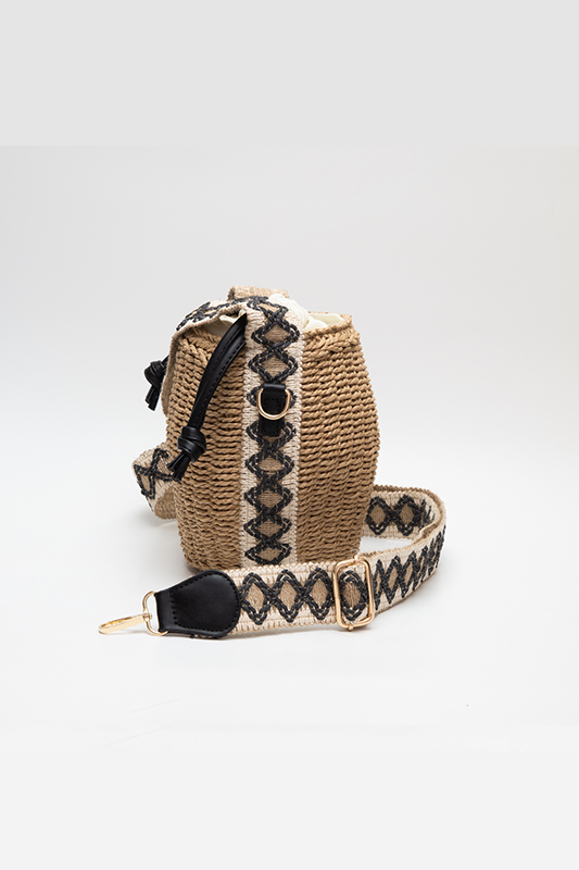 Straw Rope Bucket Bag / Crossbody Bag