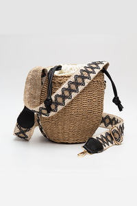 Straw Rope Bucket Bag / Crossbody Bag