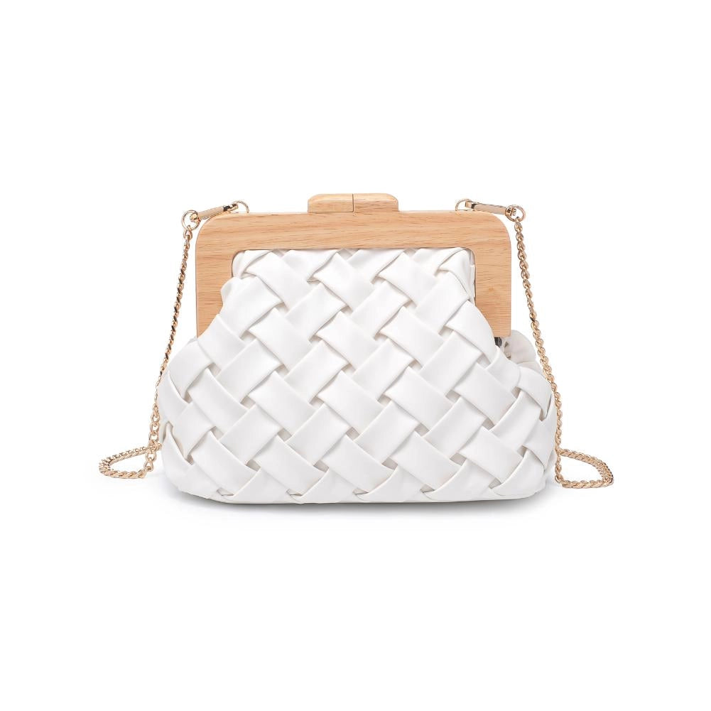 Woven WOODEN Clutch