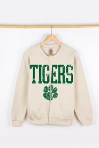 Tigers Split Cardigan Crew