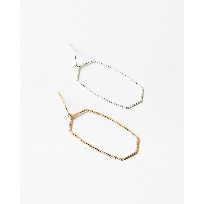 Hexagon Earrings