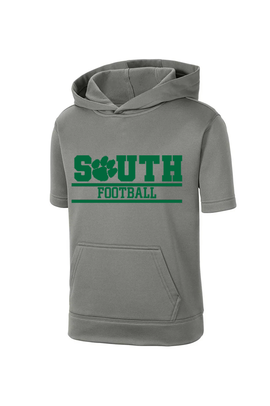 Youth Sport-Wick Fleece Short Sleeve Hooded Pullover