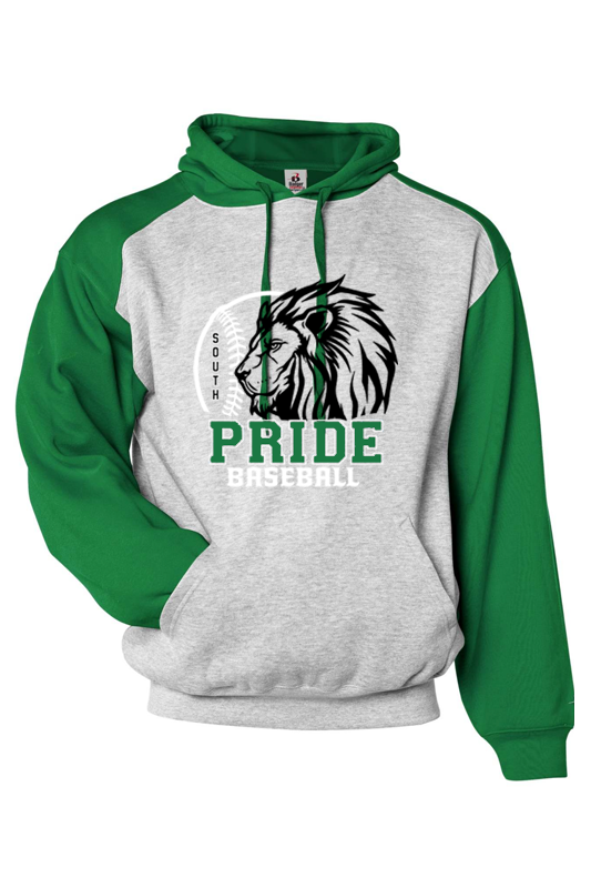 Youth Pride Color Block  Athletic Fleece Hooded Sweatshirt