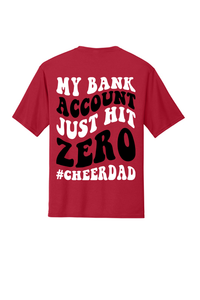 Bank Account Hit Zero Performance Tee