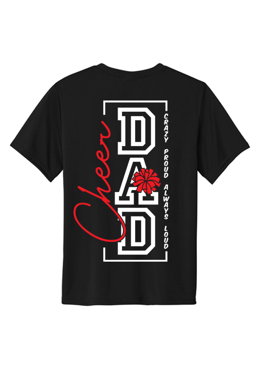 Outline Cheer Dad Cotton Tee