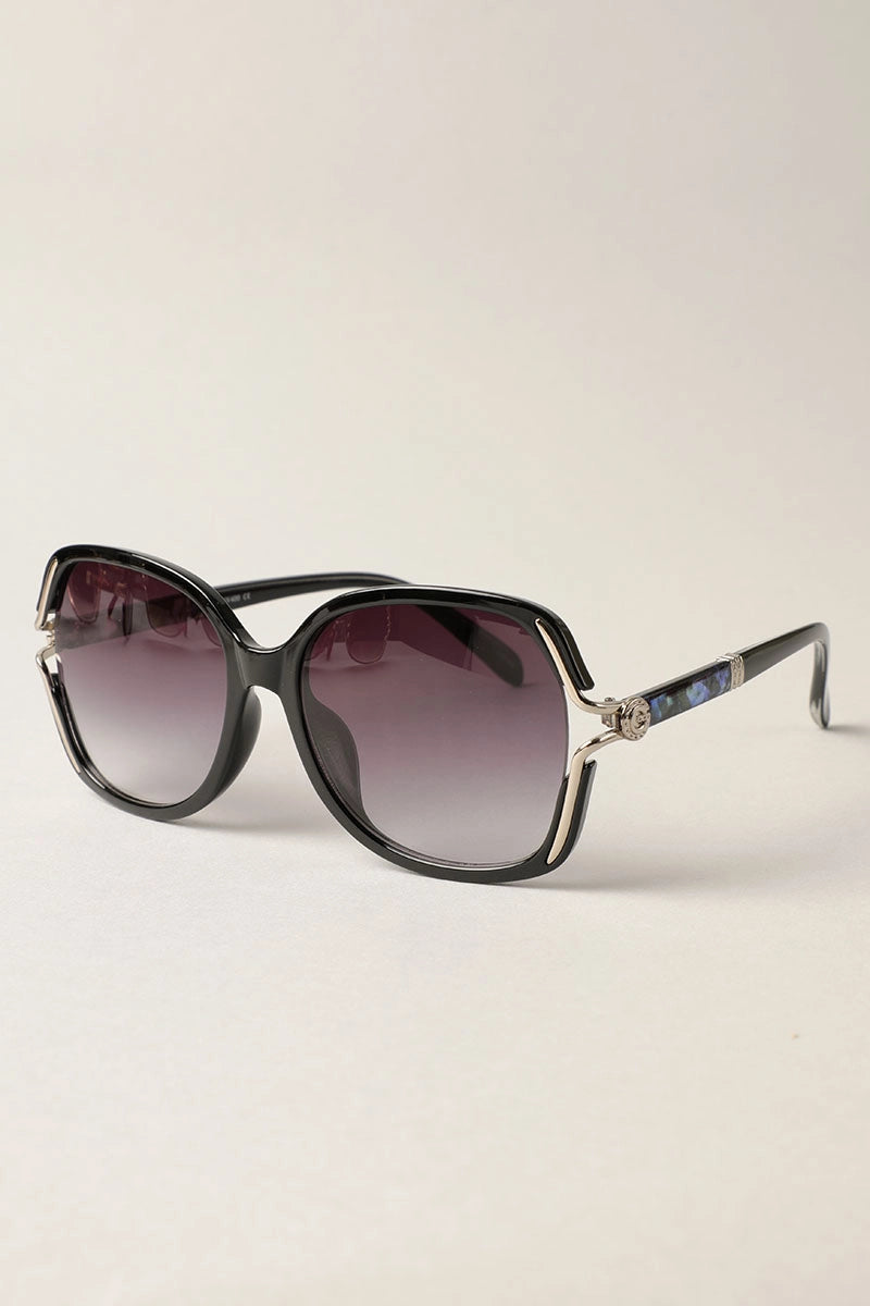 Leopard Frame Detailed Square Shape Sunglass