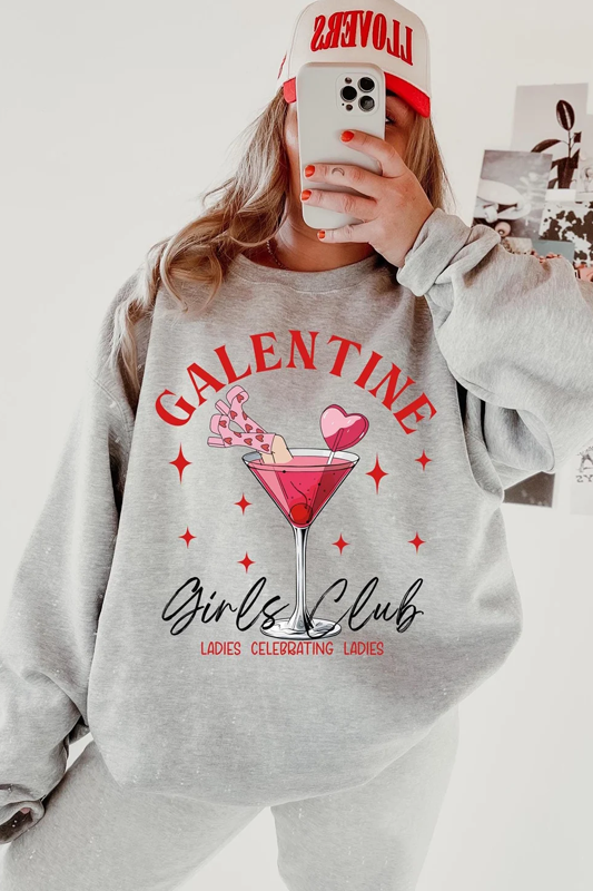 Galentine Cupid  Valentine's Day Crew Neck