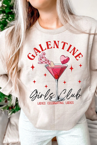 Galentine Cupid  Valentine's Day Crew Neck