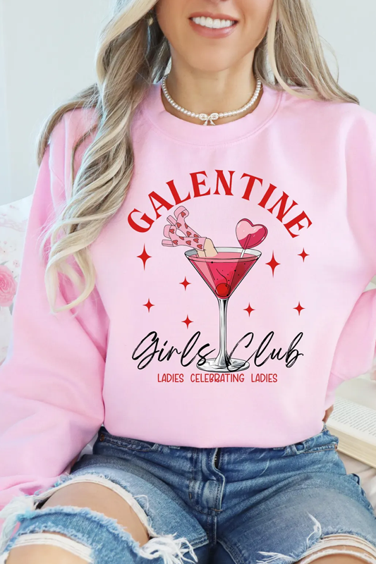 Galentine Cupid  Valentine's Day Crew Neck