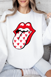 Rolling Stone Heart Tongue Crew Neck