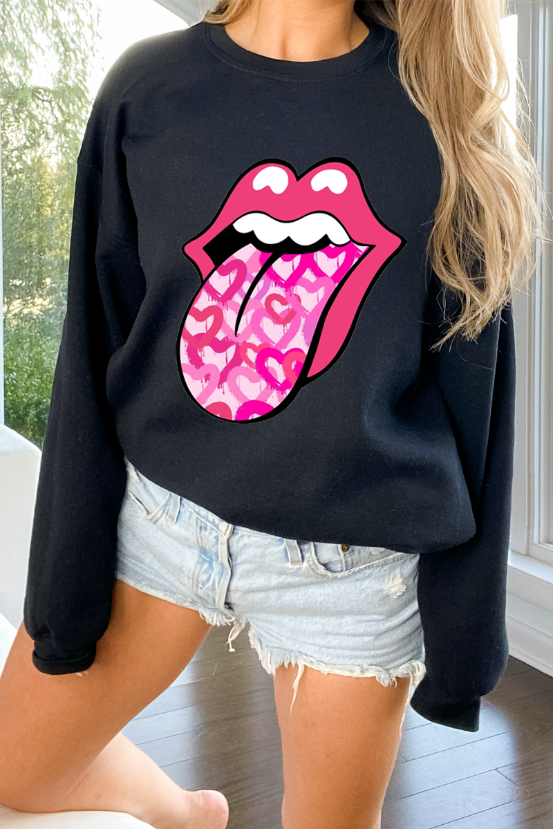 Heart Rolling Stone Crew Neck