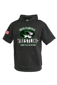 Wicking Fleece Short Sleeve Hooded Pullover