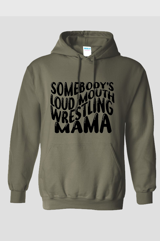 Loud Mouth Wrestling Mama Pullover Hoodie