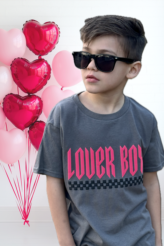 Lover Boy Checkered Puff Short Sleeve