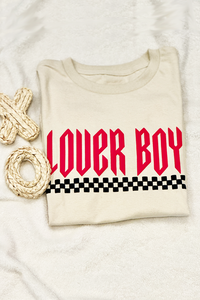 Lover Boy Checkered Puff Short Sleeve