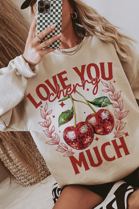 I Love You Cherry Much Crewneck