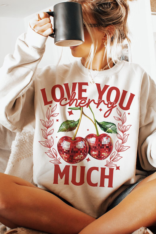 I Love You Cherry Much Crewneck