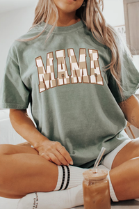 Checkered Mama Shirt, Boho Mama Shirt