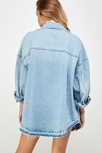 Denim Over-sized Shirt