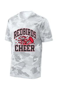 Red Bird Cheer CamoHex Tee