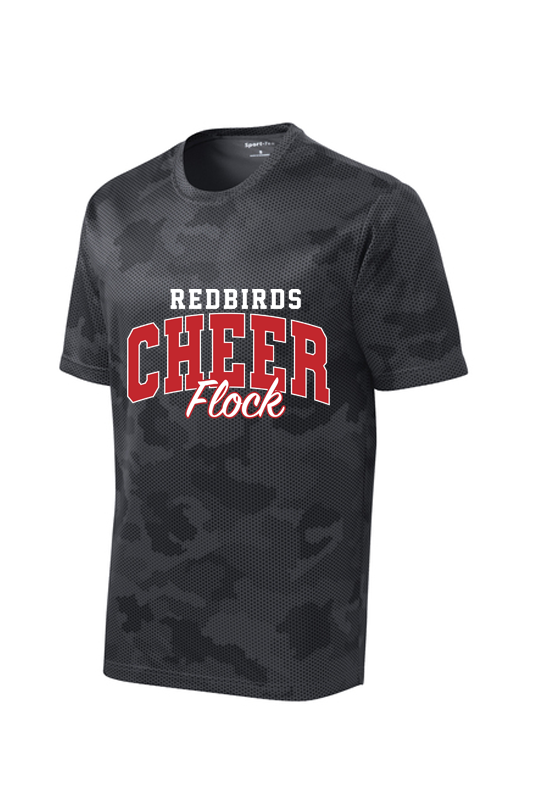 Red Bird Cheer CamoHex Tee