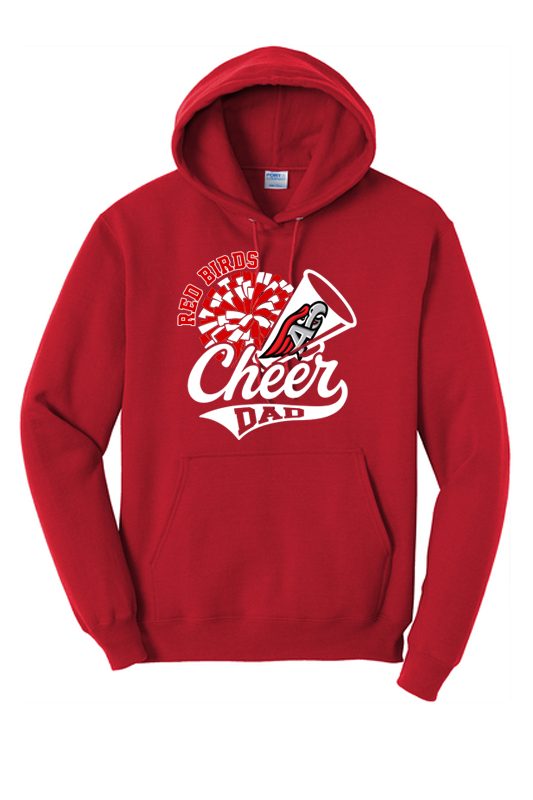 Red Birds Cheer Dad Pullover