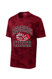 Red Bird Cheer CamoHex Tee