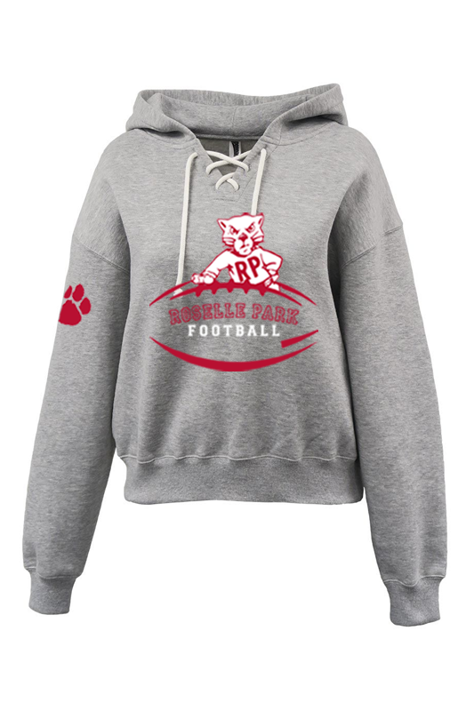 Roselle Park Womens Lace-Up Hoodie