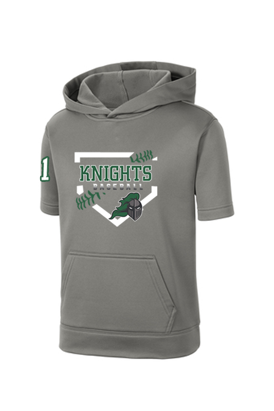 Youth Sport-Wick Fleece Short Sleeve Hooded Pullover