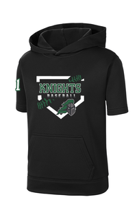 Youth Sport-Wick Fleece Short Sleeve Hooded Pullover