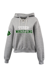 Womens Tigers Lace-Up Hoodie