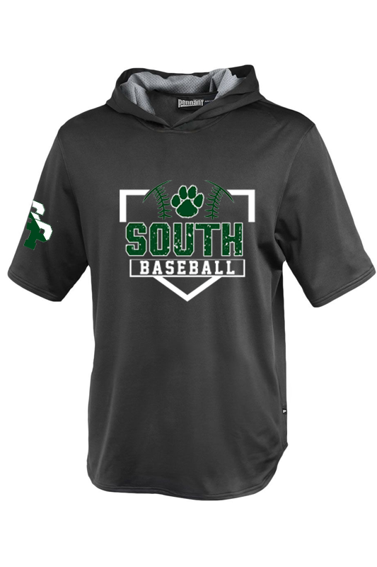 South youth short sleeve warmup hoodie