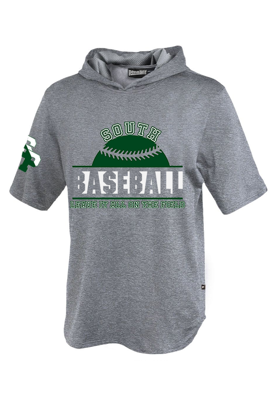 South youth short sleeve warmup hoodie
