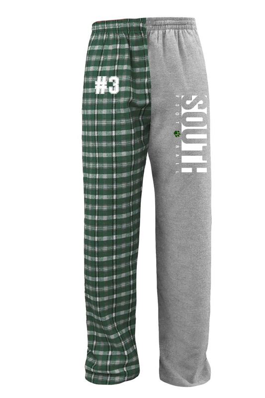 Color Block Plaid Pants
