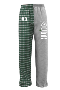 Color Block Plaid Pants