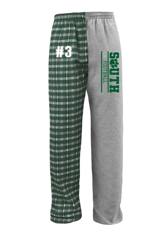 Color Block Plaid Pants