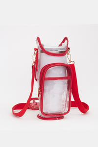 Transparent Tumbler Carrier Holder Crossbody Bag