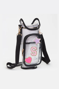 Transparent Tumbler Carrier Holder Crossbody Bag