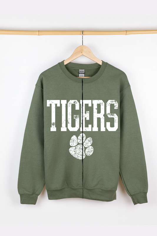 Tigers Split Cardigan Crew